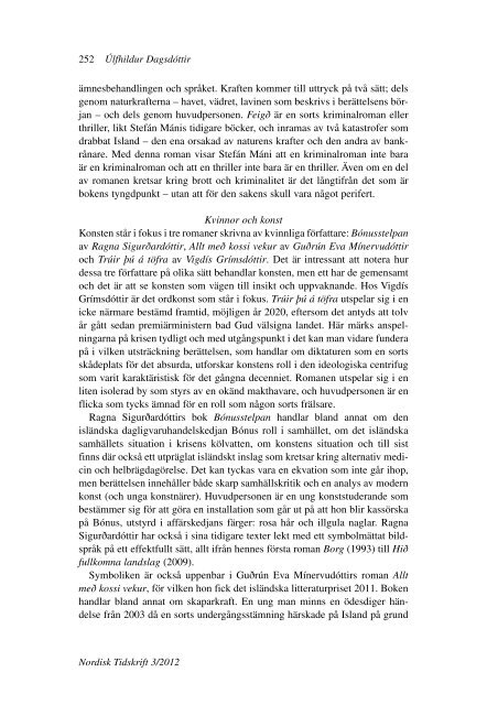 Nordisk Tidskrift 3/12 (PDF 539 KB) - Letterstedtska föreningen