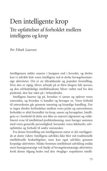 Den intelligente krop