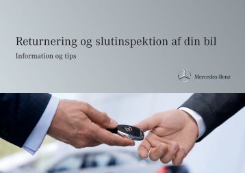Returnering og slutinspektion af din bil - Mercedes-Benz Danmark