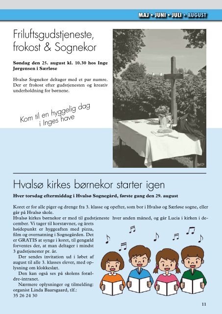 JUNI - JULI - AUGUST 2013 - Kirke Saaby Kisserup pastorat