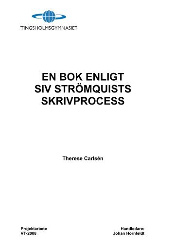 En bok enligt Siv Strömquists skrivprocess - Mimers brunn
