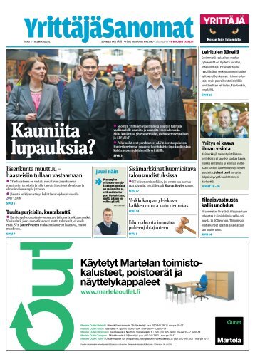 YrittäjäSanomat 2/2011 - Suomen Yrittäjät