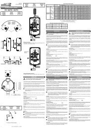 Instruction sheet F61 SB/TB - SD/TD + - Johnson Controls