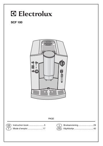 SCF 100 - Electrolux-ui.com