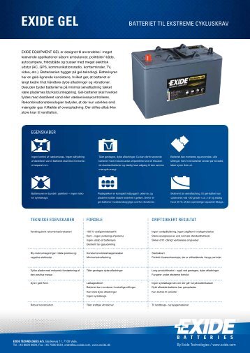 LÆS MERE (PDF) - Exides batterier