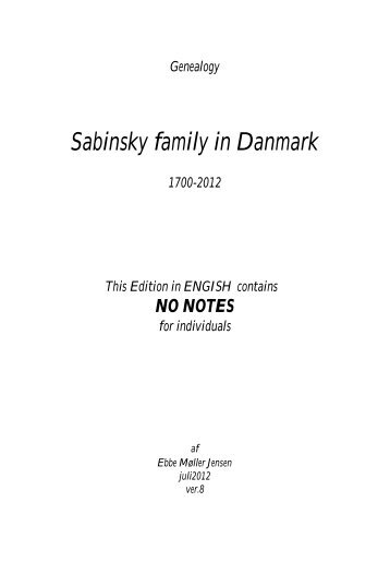 Family Tree Maker - sabinsky.dk