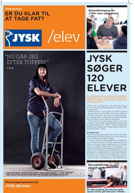 JYSK SØGER 120 ELEVER