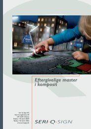 Eftergivelige master i komposit - Seri Q Sign Vejskilte