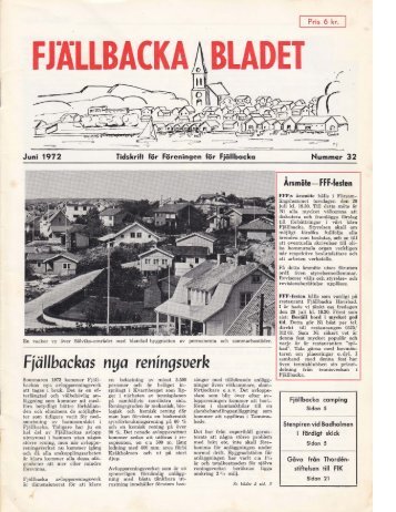 FJILLBACKA BLADET - Föreningen för Fjällbacka