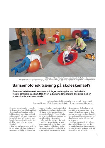 Sansemotorisk træning på skoleskemaet? - Friskolebladet