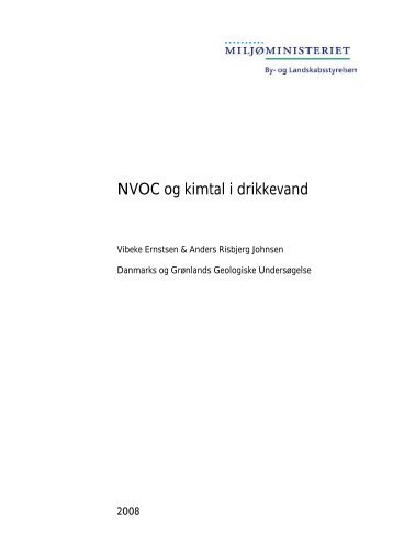 NVOC og kimtal i drikkevand