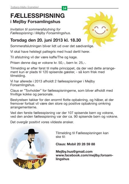 Maj 2013 - Todbjerg-Mejlby Pastorat