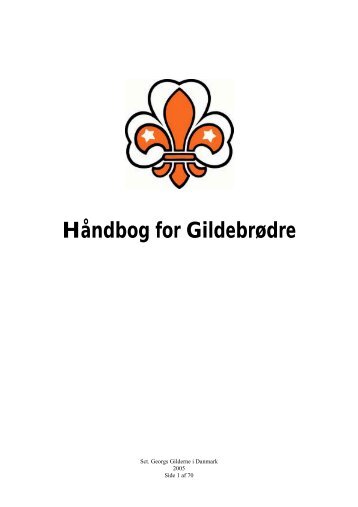 Håndbog for Gildebrødre - Sct. Georgs Gilderne