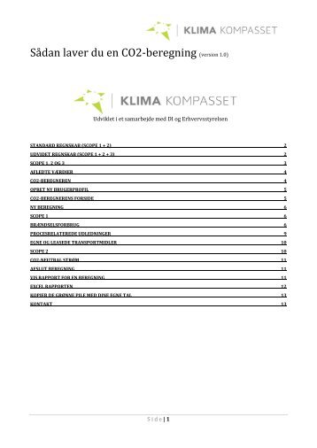 Download vejledning om, hvordan I opgør jeres CO2 ... - Carbon 20