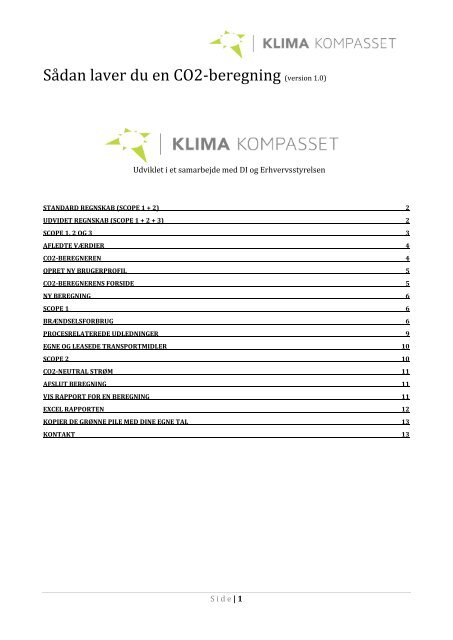 Download vejledning om, hvordan I opgør jeres CO2 ... - Carbon 20
