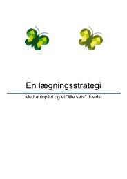 En lægningsstrategi - Tabulex