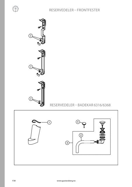 Gustavsberg reservedelsliste 2012