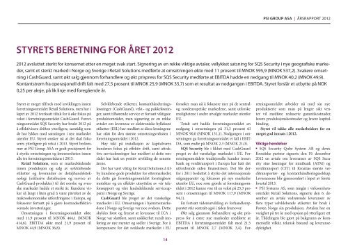 Årsrapport 2012 (printversjon) - PSI Group ASA