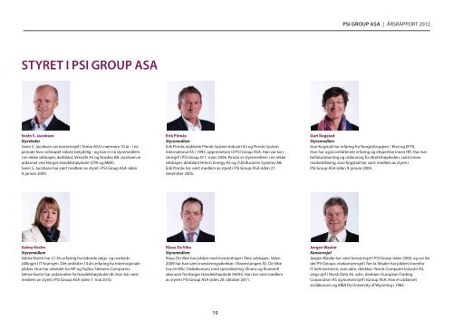 Årsrapport 2012 (printversjon) - PSI Group ASA