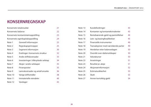 Årsrapport 2012 (printversjon) - PSI Group ASA