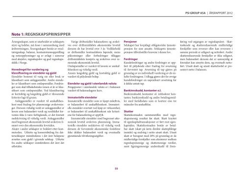 Årsrapport 2012 (printversjon) - PSI Group ASA