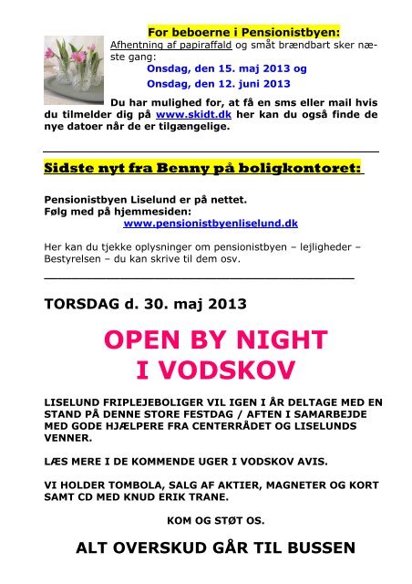 liselund program maj 2013 - Mariehjemmene