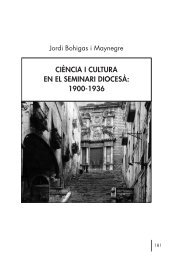 Cultura i ciència en el Seminari Diocesà de Girona, 1900-1936