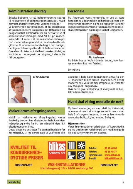 Beboerblad for Vivabolig Nr. 1 juni 2013 - Vivabolig hjemmeside