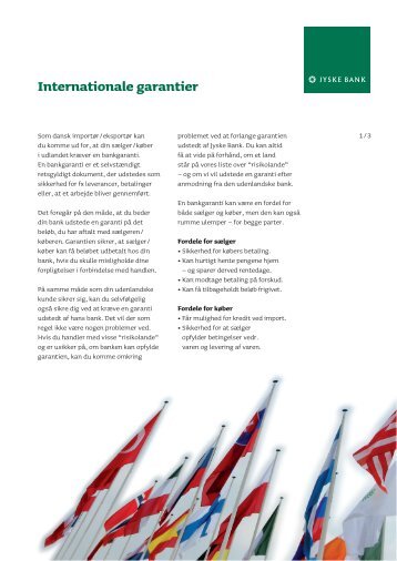 Internationale garantier - Jyske Bank