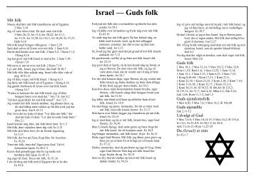 Lille folder om Guds løfter til Israel - Joffi Israel