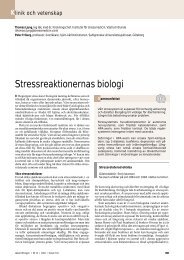 Stressreaktionernas biologi