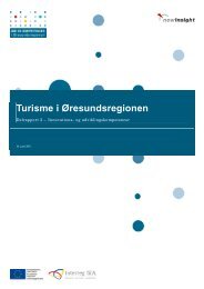 Turisme i Øresundsregionen - Job og Uddannelse i Øresundsregionen
