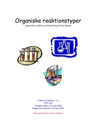 Organiske reaktionstyper - martin theill johansen