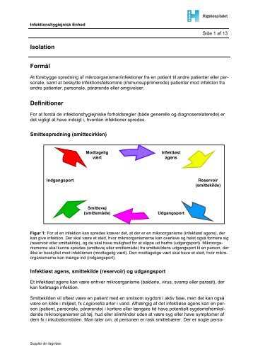 Generel vejledning om isolation - Plastik-instruksen