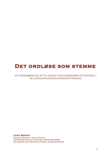 Det ordløse som stemme - Thorvaldsens Museum