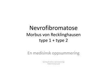 Nevrofibromatose 1 - Habu