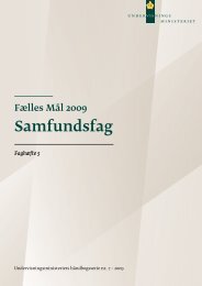 Samfundsfag - Undervisningsministeriet