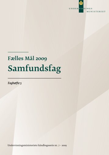 Samfundsfag - Undervisningsministeriet