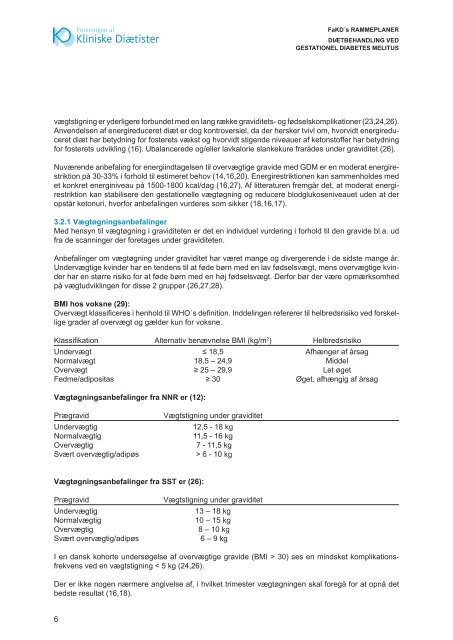 Diætbehandling ved Gestationel Diabetes Mellitus - Foreningen af ...