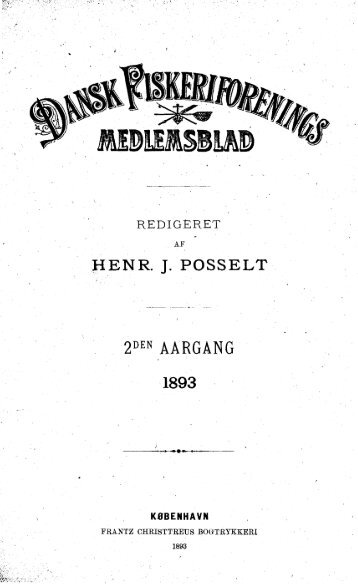 1893 Dansk Fiskeriforenings Medlemsblad - Runkebjerg.dk