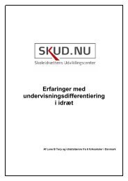 Erfaringer med undervisningsdifferentiering i idræt - Idræt i folkeskolen