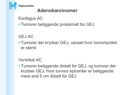 Øsofagus' og ventriklens sygdomme - Gastro.patologi.org