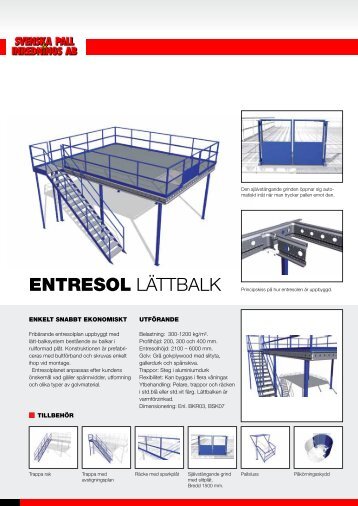 Entresolplan – lättbalk - Svenska Pall & Inrednings AB