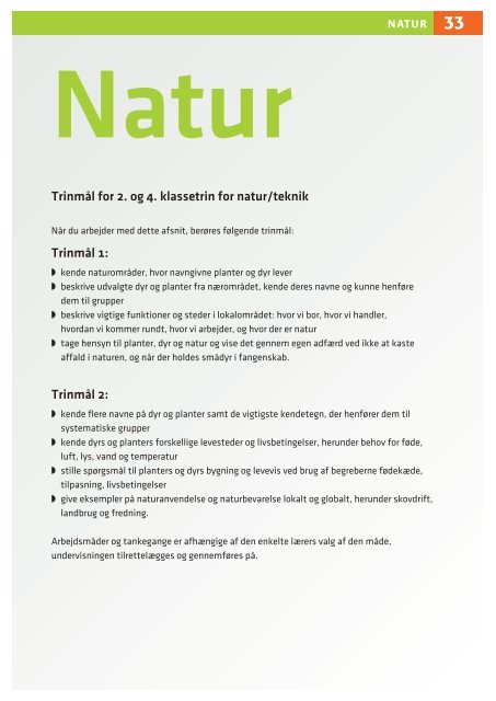 Lærervejledning til natur