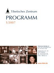 PROGRAMM - Tibetisches Zentrum ev