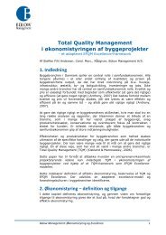 Adapteret EFQM excellencemodel - Bülow management