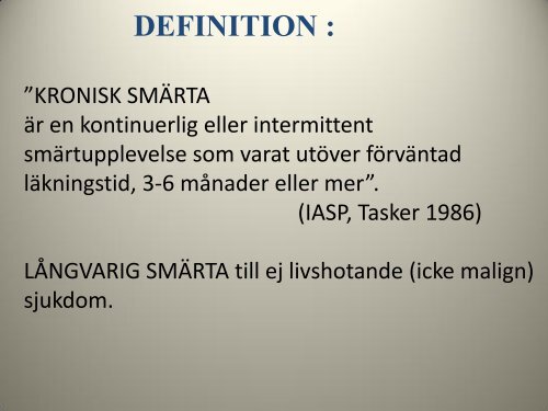 Smärta - Dagens Medicin