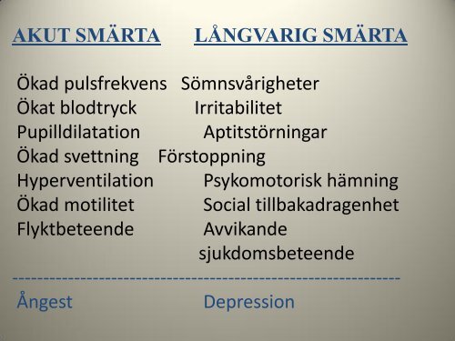 Smärta - Dagens Medicin