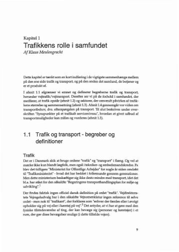 Kapitel 01 Trafikkens rolle i samfundet - Vejbanken