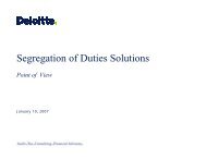 Segregation of Duties Solutions